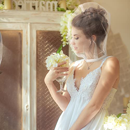 6 Stück Make-up-Schutz, Kapuze, waschbar, leicht, luftig, Nylon, Chiffon, Make-up, Reißverschluss, wiederverwendbar, Gesichtsabdeckung für Frauen, Mädchen, Schönheit, Hochzeiten (weiß)