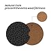 Absorbent Car Coasters for Cup Holders, 2 Pack Universal Anti Slip Ceramic Cup Coaster for Women Men 2.56 Inch Car Interior Accessories - Black Leopard Print 001