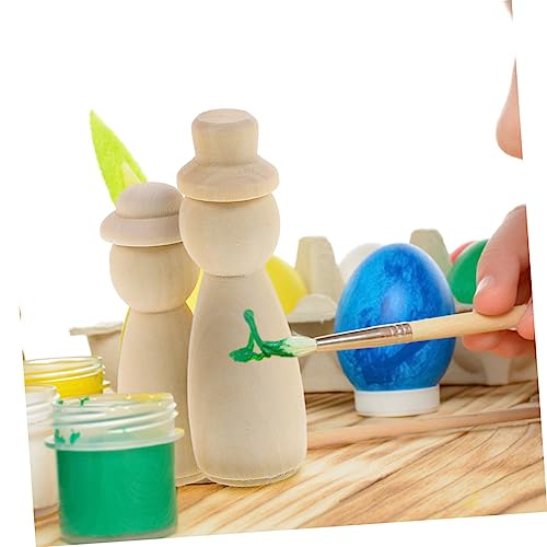 EXCEART 55 Unidades Fantoche Pintado Prender Pessoas Para Figuras De Família De Pintura Diy Corpos D