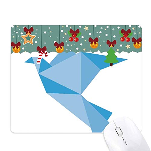 Tapis de souris Origami Motif pigeon Bleu pour un espace de travail inspirant