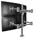 Produktbild Dataflex 622 ViewMate Style Monitorarm (Tragkraft max. 4X 12kg, bis 61 cm (24 Zoll) Bildschirmdiagonale, VESA: MIS-D 75x75/100x100mm kompatibel) Silber