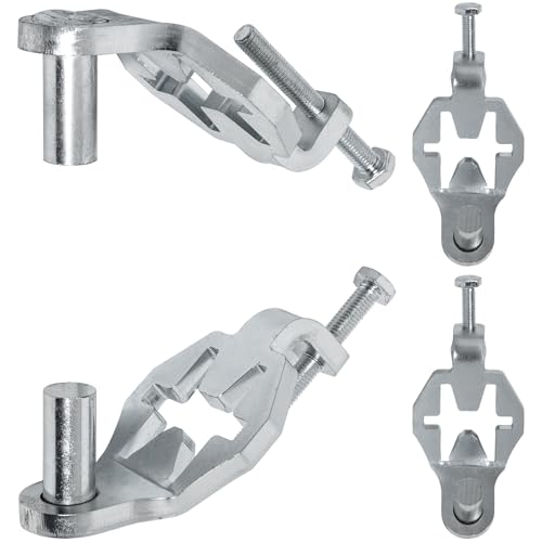 2 Pairs T-Post Gate Hinge Pins,Heavy Duty Gate Hanger on Metal T Post 5/8