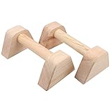 RAMASS Fitness Parallele Calisthenics, Push Up Bar, Mini Parallettes in Legno