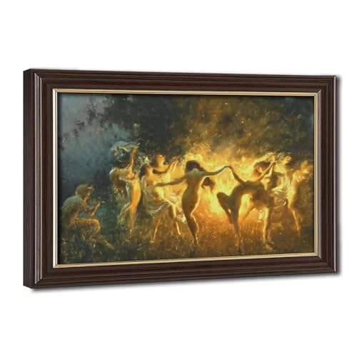 Impression sur toile Danse du feu de Joseph Tomanek pour sublimer la décoration murale de bureau