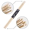 Aopoy 12 Pairs Drum sticks 5A, Classic Maple Wood Drumsticks, Wood Tip Drumstick, for Adults Kids and Beginners #2