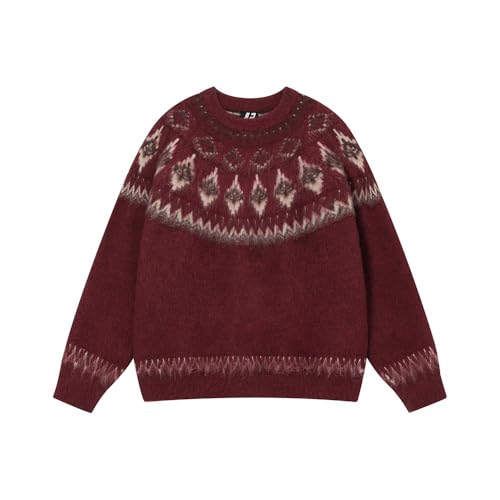 Chinese New Year Men's and Womens' red Sweater Couple wear Autumn and Winter Warm top