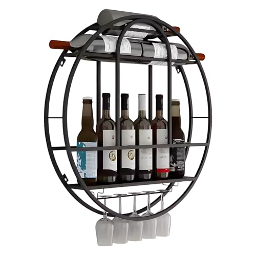 Support pour verres et bouteilles mural pour gagner de la place dans votre cuisine - 2