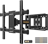 Perlegear Support Mural TV pour écrans 37-84 Pouces Jusqu'à 60KG, Fixation TV Murale Inc...
