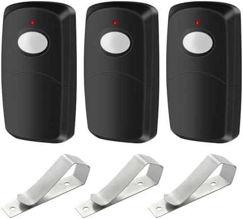 3 Replacement for Linear Multicode Garage Gate Door Opener Remote,3089,308911,MCS308911,10 dip Switch,Black,300mhz