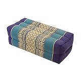 Zafuko Yoga & Meditation Cushion - Deep Sea Blue - Organic Water-Resistant Kapok Filling, Meditation...