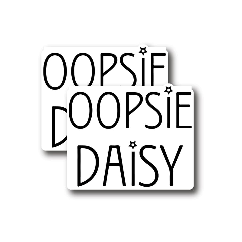 Autocollants en vinyle Oopsie FHJ766 résistants aux intempéries