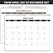 Calendar 2026-2027 - Wall Calendar 2026-2027 Runs from April 2026 to December 2027, 21 Months Calendar with Thick Paper for Planning at Home or Office, 8.5 x 11 Inch, Black