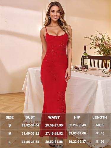 Image of Figdaw Rhinestone Embellished Formal Gowns and Evening Dresses for Women 2026