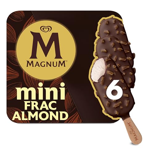 Magnum Bombón, Mini Helado Frac Almendras, 6 x 55ml (Congelado)
