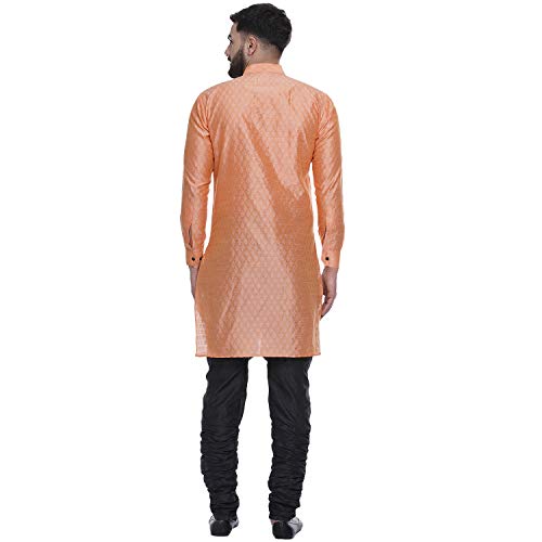 Image of Veera Paridhaan Men's Ethnic Jacquard Printed Long Straight Kurta