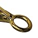 Luzhengyang Marine Boat Snap Hook Golden Brass, High Strength, Corrosion Resistance, Fixed Eye Clip Gear for Sailboat Kayak Lovers