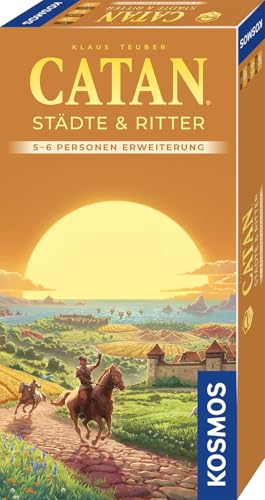KOSMOS 685133 Catan - Städte und Ritter Ergänzung für 5-6 Personen, Ergänzung zur Catan Erweiterung Städte & Ritter, ab 12 Jahre für 2-6 Personen, Siedler von Catan