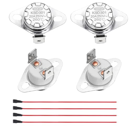 Thermostat KSD301 260°C 20A NC résout les surchauffes de four et micro-ondes