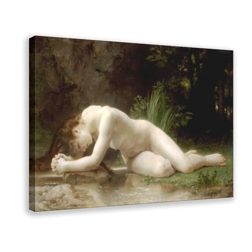 Tableau Bouguereau Biblis sur toile, décoration murale poétique avec cadre pour raviver un bureau