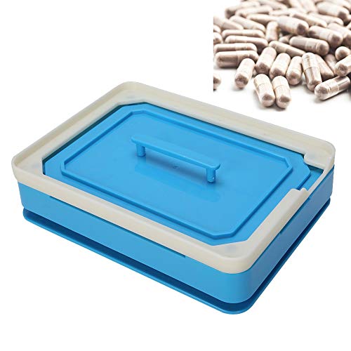 Kapselfüllmaschine, Kapselfüller 0(Größe) für 200 Kapseln, Kapselfüllgerät zum befüllen von Kapseln, Verwendung mit leerer Gelatine oder vegetarischer