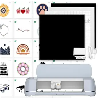 Cricut Maker 3 Smart Cutting Machine with Digital Content Library (2X Faster, 10X Cutting Force, Cuts 300+ Materials) - Blue