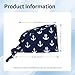 Unisex Nautical Anchor Navy Working Cap Elastic Surgical Cap Fashion Turban Caps for Chef, Athletic