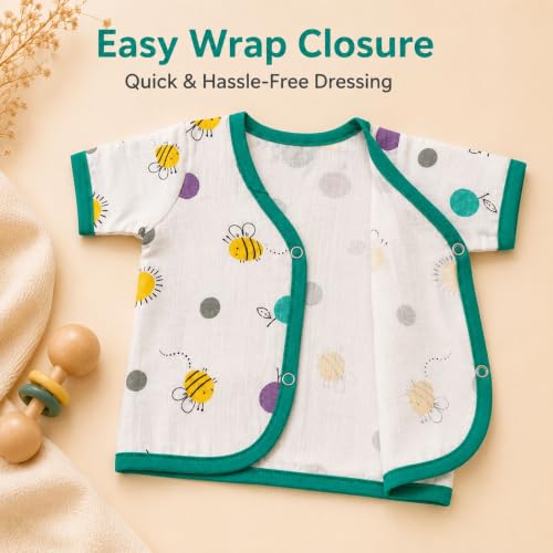Image of V2M Cotton Jhabla New Born Baby Clothes