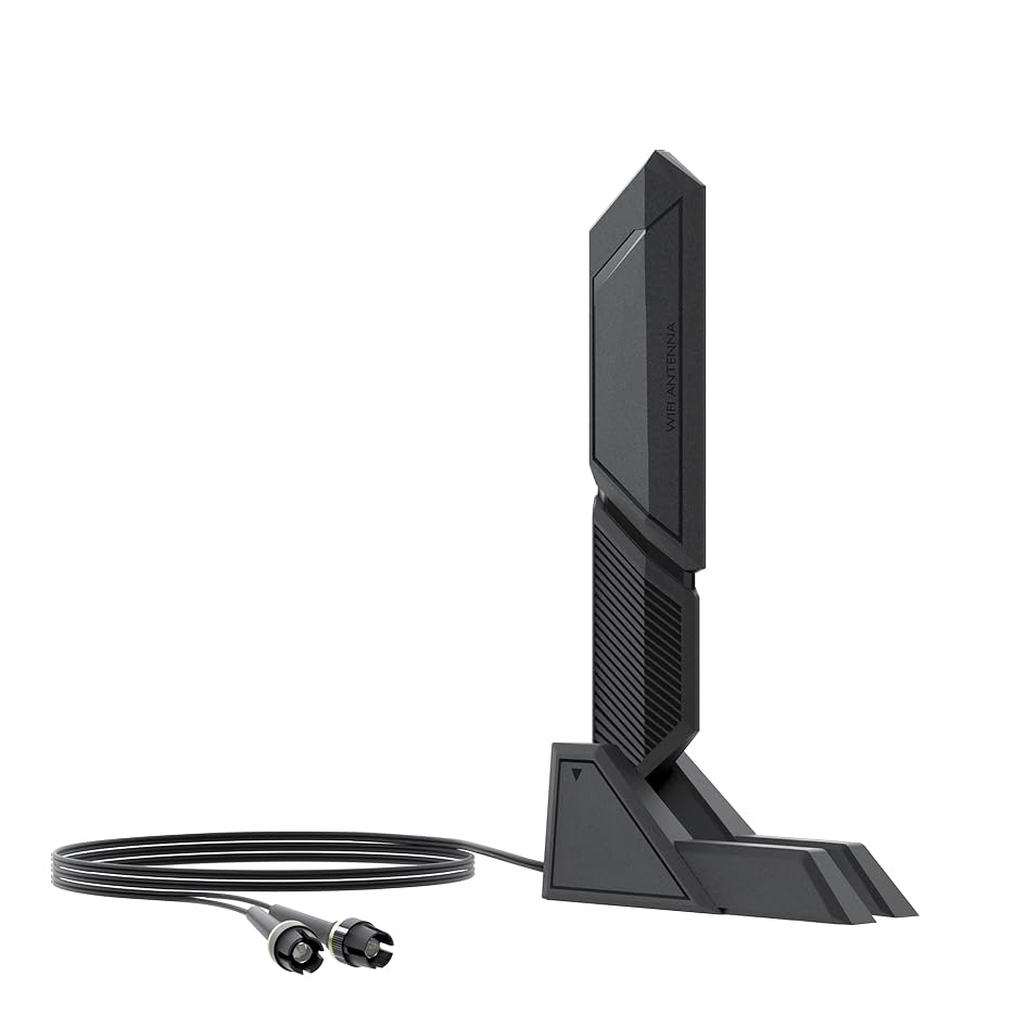 Antenne WiFi 7 externe double bande base aimantée pour PC gaming ASUS B850 B650