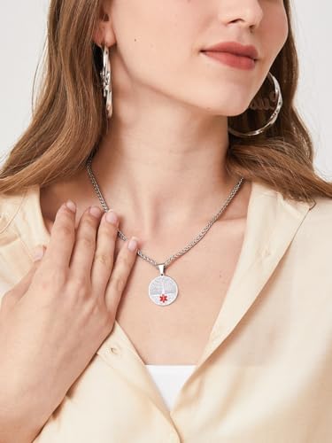 Custom4U Medical Alert Necklace for Women Men Personalized Stainless steel Medical ID Tag Tag with Name Engraved2