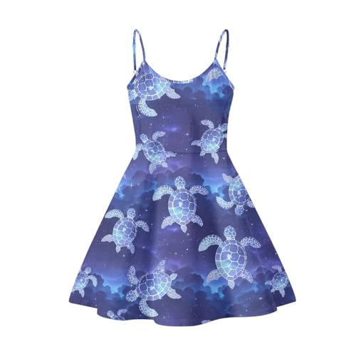 Image of Spaghetti Strap Midi Satin Dresses Summer Sleeveless Sundree Women Girl Beach Party Swing Dress