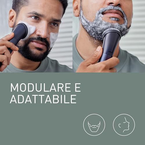Panasonic ER-CFB1-A503 MULTISHAPE [Sistema Modulare per la Cura della Persona] Set Testine Spazzole per il Viso, Spazzola Esfoliazione Viso, Spazzola Pulizia Barba, Spazzola Pulizia Profonda, Nero - Immagine 1