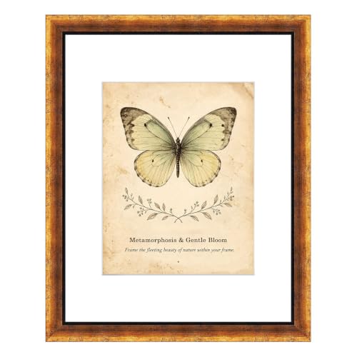 XUANLUO 1 pcs 11x14 Picture Frame with Gold Color,Rustic Retro Photo Frame