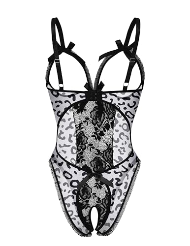 Image of Avidlove Women One Piece Lingerie Sexy Lace Babydoll Mini Bodysuit