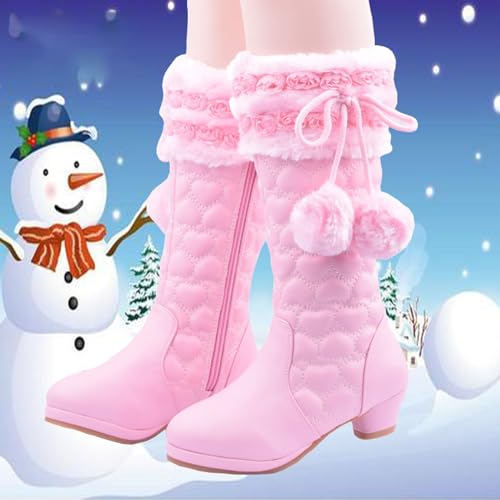 Girls Riding Boots Knee High Boots Flat Heel Mid Calf Boot Shoes Cowgirl Boots Cowboy Boots for Girls Kids Toddler2