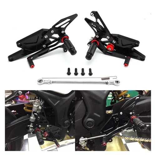 Pédales Repose-Pieds CNC YZF R3 Anti-Glisse Réglables Arrière - 2