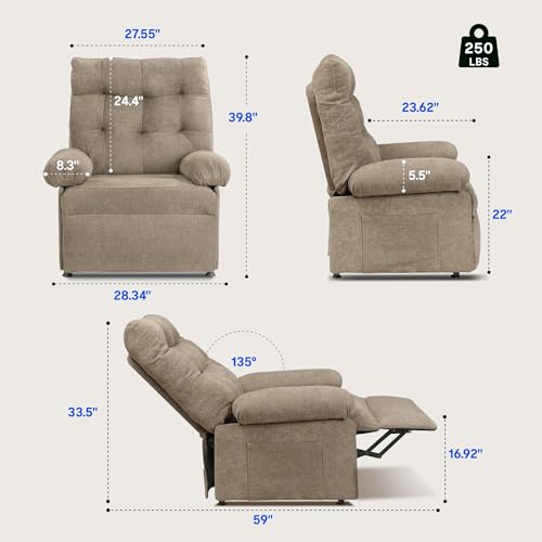 Sillón eléctrico reclinable con masaje y calor negro miniatura 2
