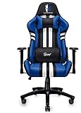 WARRIOR CHAIRS Sport Extreme Silla Gaming Silla Escritorio Silla Gamer Giratoria Silla Ordenador I Azul