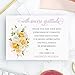 Personalized Floral Funeral Thank You Cards, Flat or Folded, Choose Quantity, Yellow and White Roses Bereavement Notecards with Envelopes, Sympathy Thank You Notes for Service
