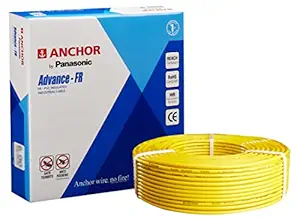 Anchor by Panasonic Advance FR 2.50 Sq.Mm. Yellow 90 Meter Anchor by Panasonic Advance Fr 1100V High Voltage Industrial Cable