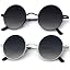 B28-black Frame Gradient Black Lens + Sliver Frame Gradient Black Lens