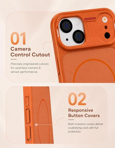 Image of for iPhone 13 Case, Matte iPhone 13 Back Cover, Shockproof Drop Protection Compatible for Magsafe