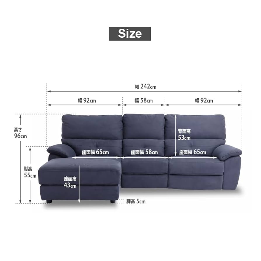 グレー リクライニング L字型ソファ Amazon.co.jp: 【開梱設置便】 レザーテックス(Leathertex