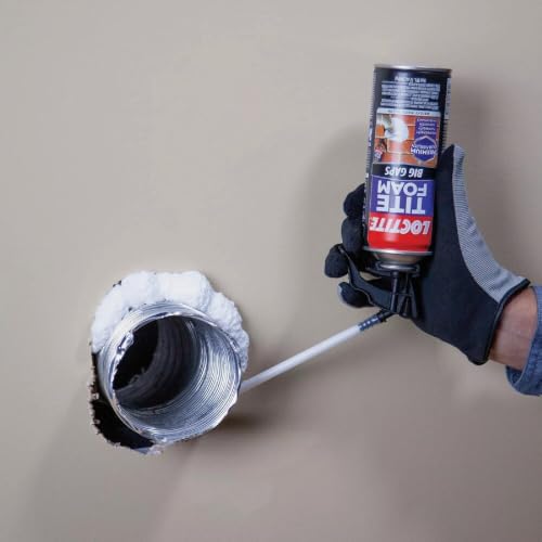 Image of Loctite Tite Foam PU sealant(White), Expanding Foam for large gaps filling, keeps dust and pests aways, DIY dries fast, waterproof no shrinkage | PVC pipe bathroom, AC ducts 340g | Polyurethane