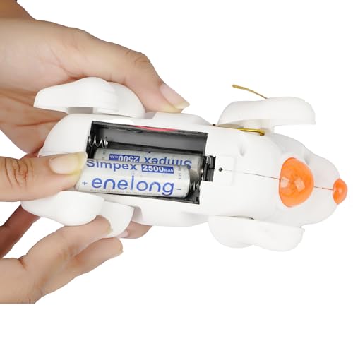 Image of Asian Interactive Cute Crawling Rabbit Toy - Musical Light-Up Toy with LED Lights, Music, and Pull-String Control for Kids Ages 3+