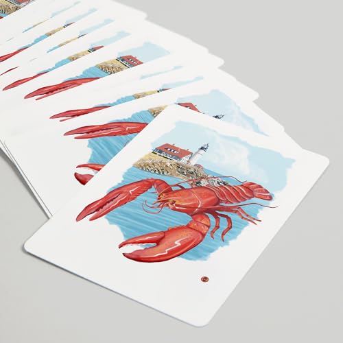Lantern Press Lobster (Rojo), Baraja Póker 52 Cartas miniatura 5