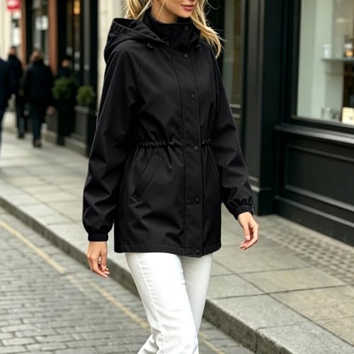 Ropa de abrigo plegable softshell transpirable y cortavientos para mujer 7