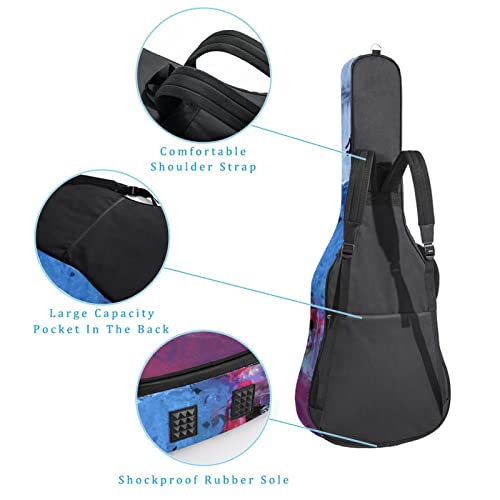 Housse imperméable pour guitare acoustique avec double bandoulière et poche Motif lettre inspirante, Multicolore 10., 42… - Les Beatles, Paul McCartney, John Lennon, RIngo Starr, George Harrison Housse imperméable pour guitare acoustique avec double bandoulière et poche Motif lettre inspirante, Multicolore 10., 42… – Image 4