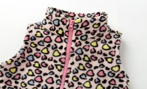 Image of LittleSpring Kids Fleece Vest with Fur Lined Zip Up Warm Thickening Winter Sleeveless Jacket