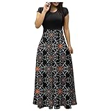 Banbry Damen Halloween Party Kostüm Boho Festlichvintage Kostüm Für Party Plain Partykleid Karneval Halloween Skelett Strandkleid