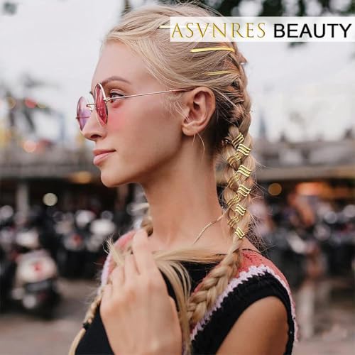 4 Pieces 5M Dreadlock Braids Hair Accessories Gold Silver Braiding Hair Deco Styling Shimmer Stretchable African Braid Braided Elastic Cord Ornament Hanging Decorating Gift Wrapping